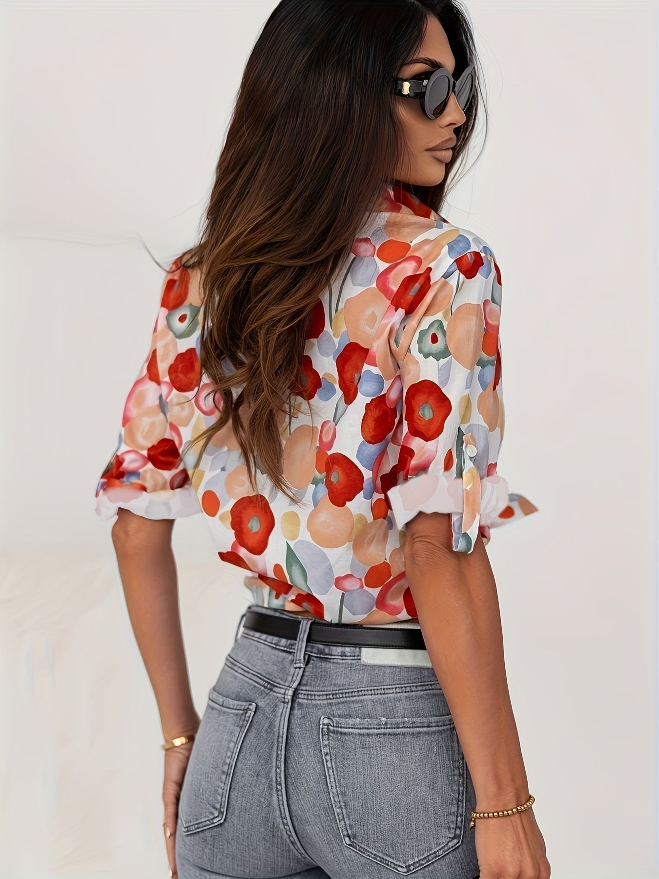 Frieda | Kunstvolle Knopfbluse