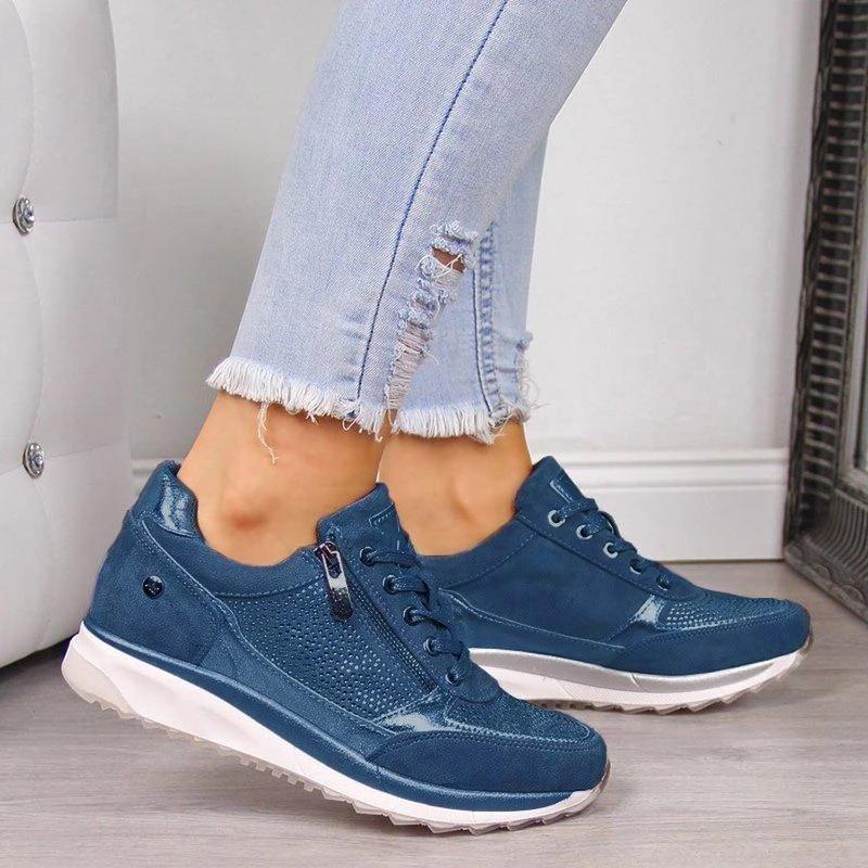 Damen Sommer Orthopädische Plateau Sneaker