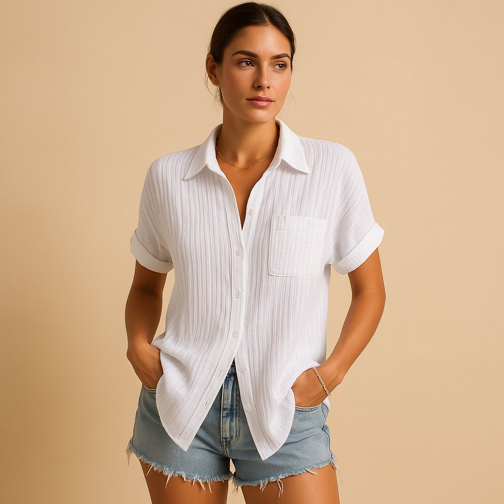 Victoria | Leichte Kurzarm-Bluse