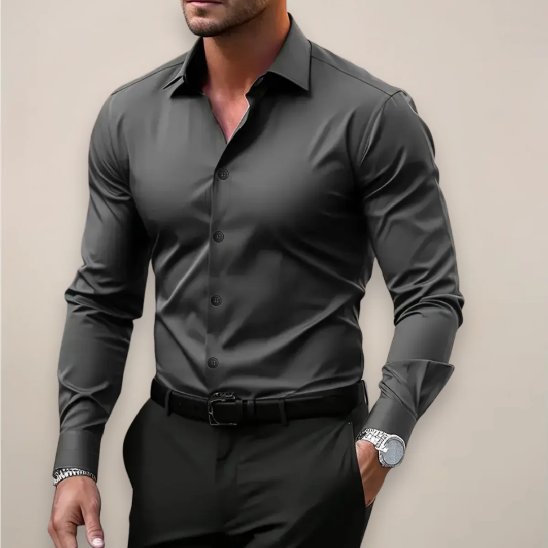 Leif | Herren Komfort Hemd Slim Fit