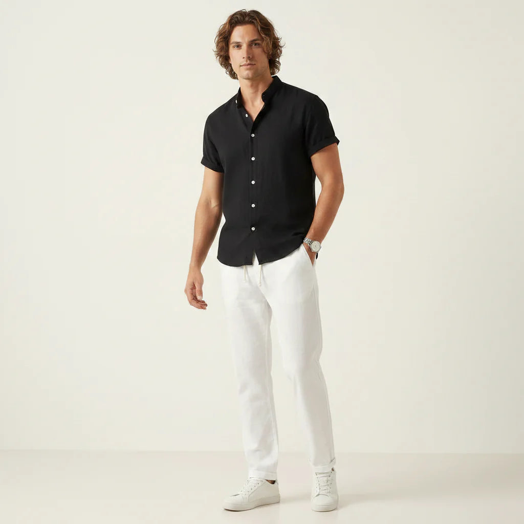 Sommer Hemd für Herren mit Kurzarm und Sommerhose