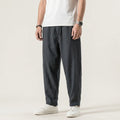 Leinenhose für Herren in Barrel Fit mit Kordelzug