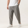 Sommerhose für Herren im Barrel Fit mit Kordelzug und gestreiftem Design