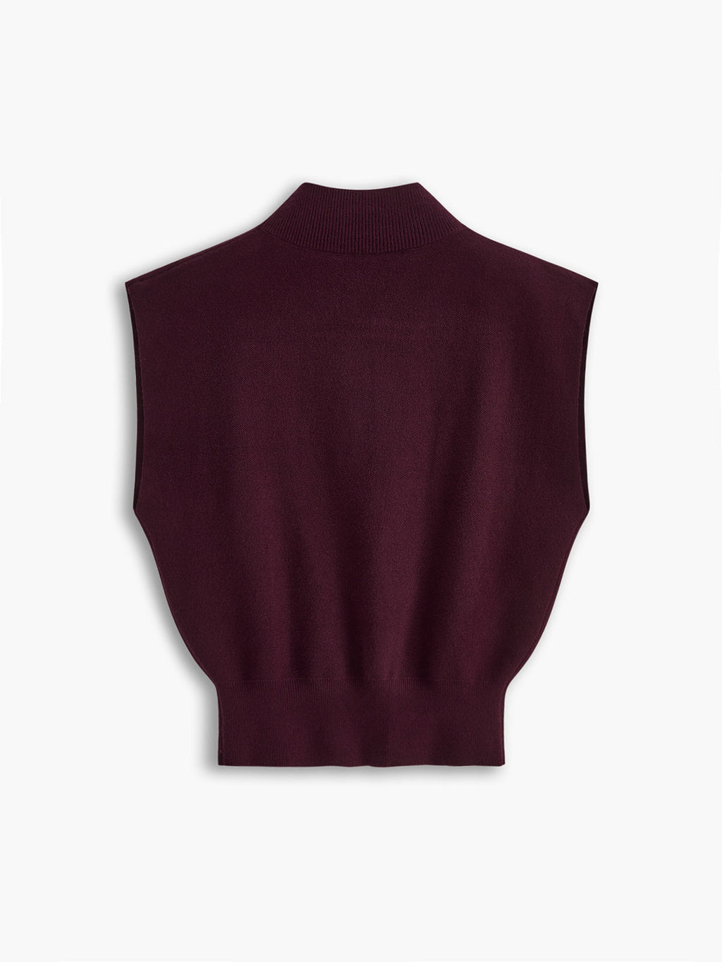 Zara | Damen Strick Pullunder schwarz, ärmellose Weste Rollkragen