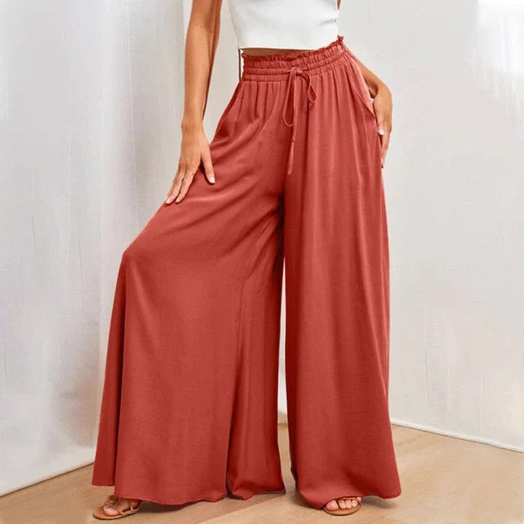 Lenara | Damen Weites Bein Zweiteiler Set
