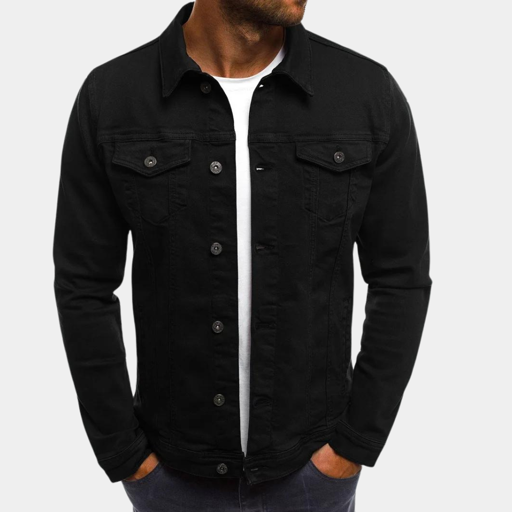 Leonhard | Herren Trucker Jacke mit Knopfverschluss