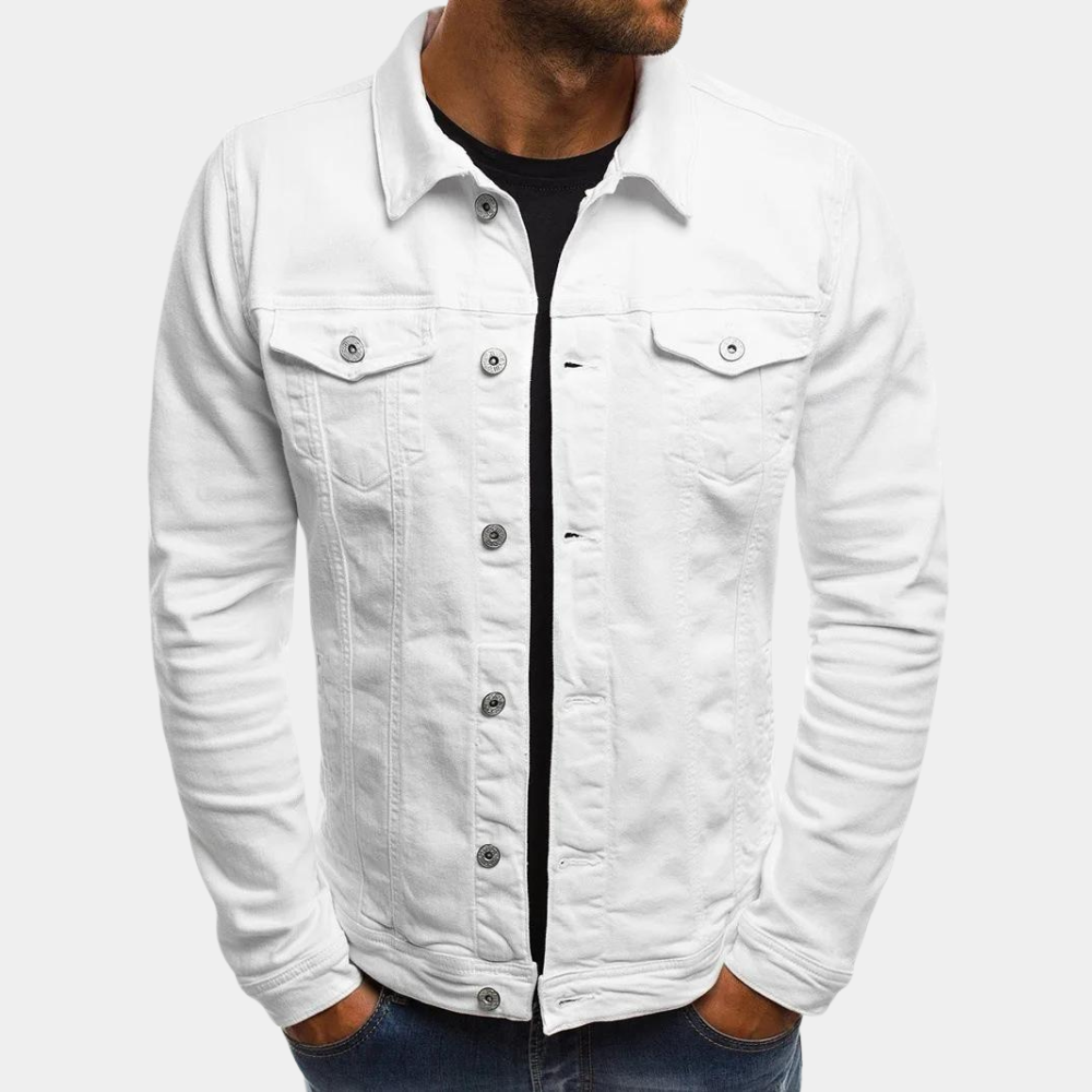 Leonhard | Herren Trucker Jacke mit Knopfverschluss