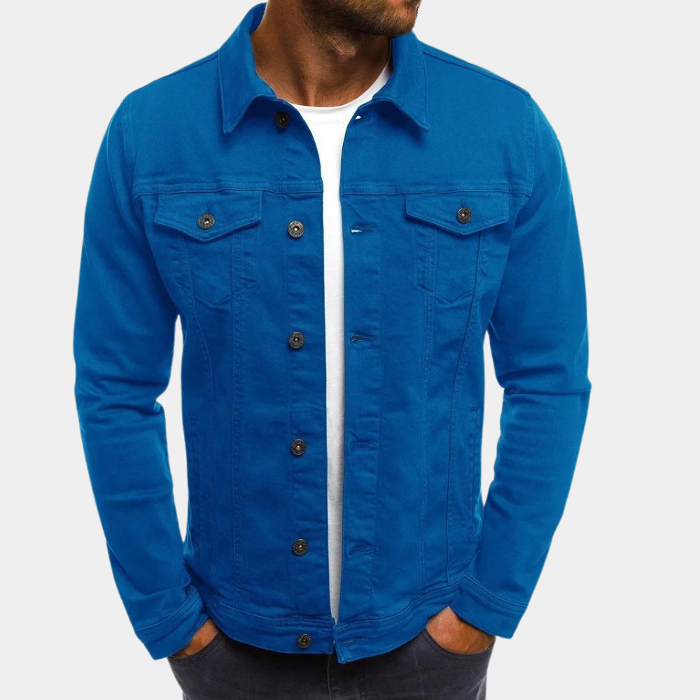 Leonhard | Herren Trucker Jacke mit Knopfverschluss