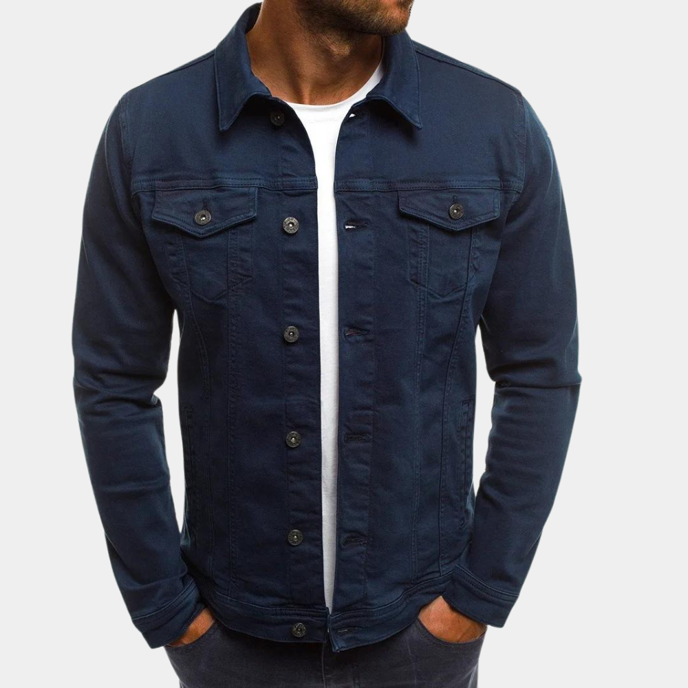 Leonhard | Herren Trucker Jacke mit Knopfverschluss