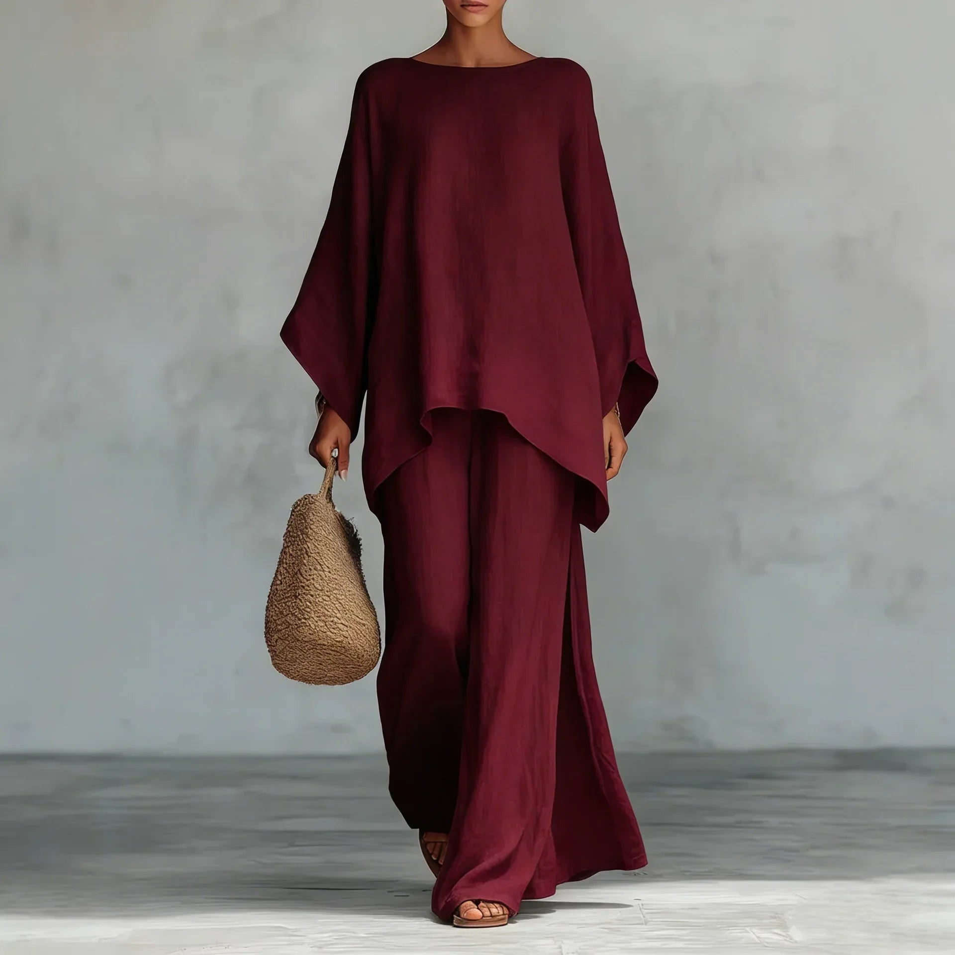 Lieselotte | Damen Oversized Poncho Set
