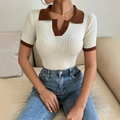 Lilia | Damen Modernes Sommer Poloshirt Casual Elegant