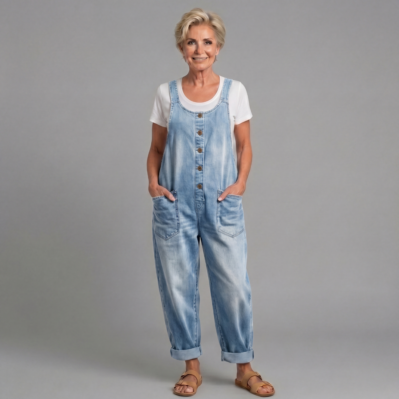 Linnéa | Damen Latzhose Wide Leg Overall