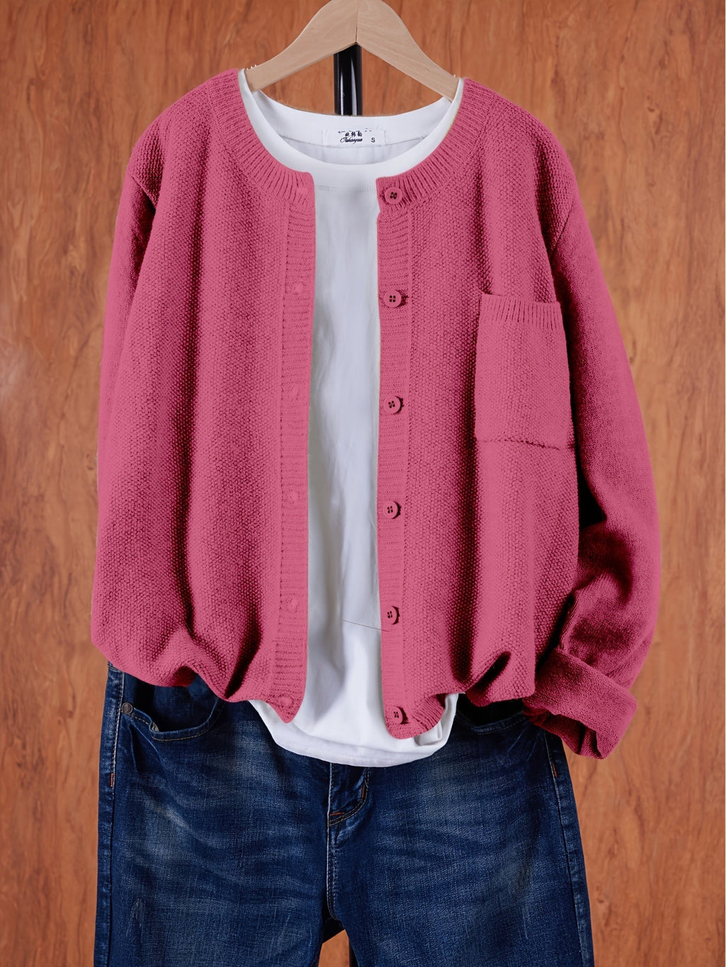 Melina | Lockere Cardigan mit Knopfleiste