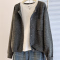 Melina | Lockere Cardigan mit Knopfleiste