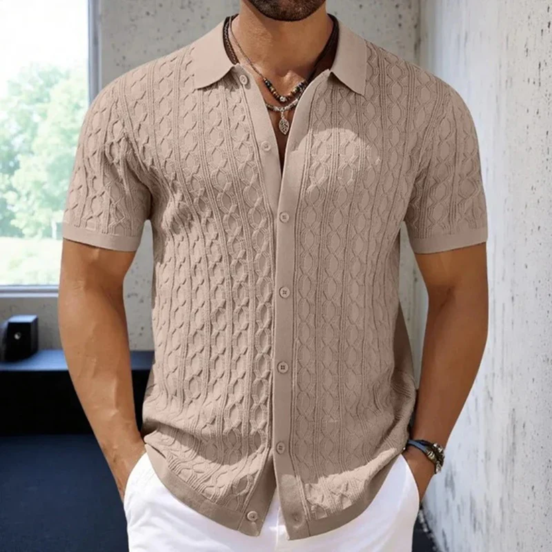 Lars | Herren Poloshirt Sommer mit Knopfleiste – Polo Knöpfe Herren Sommer 2026