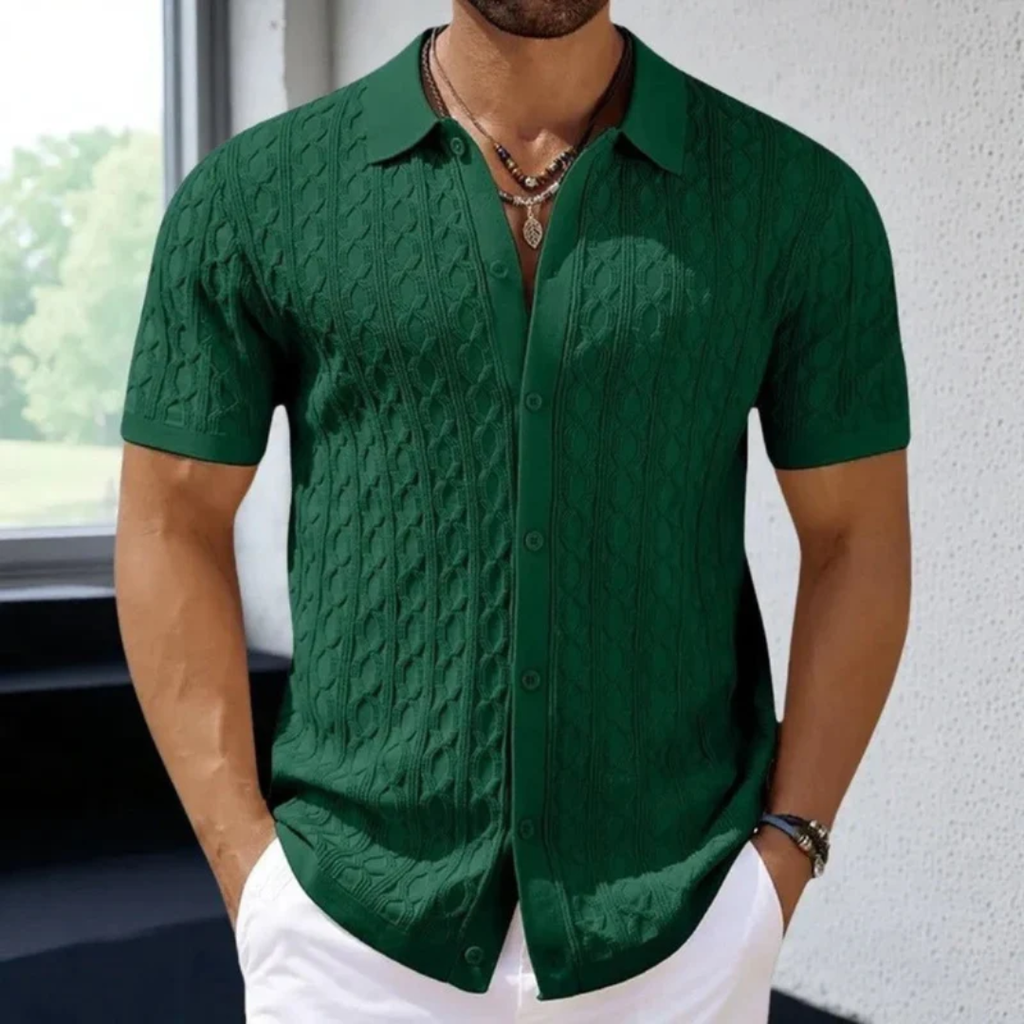 Lars | Herren Poloshirt Sommer mit Knopfleiste – Polo Knöpfe Herren Sommer 2026