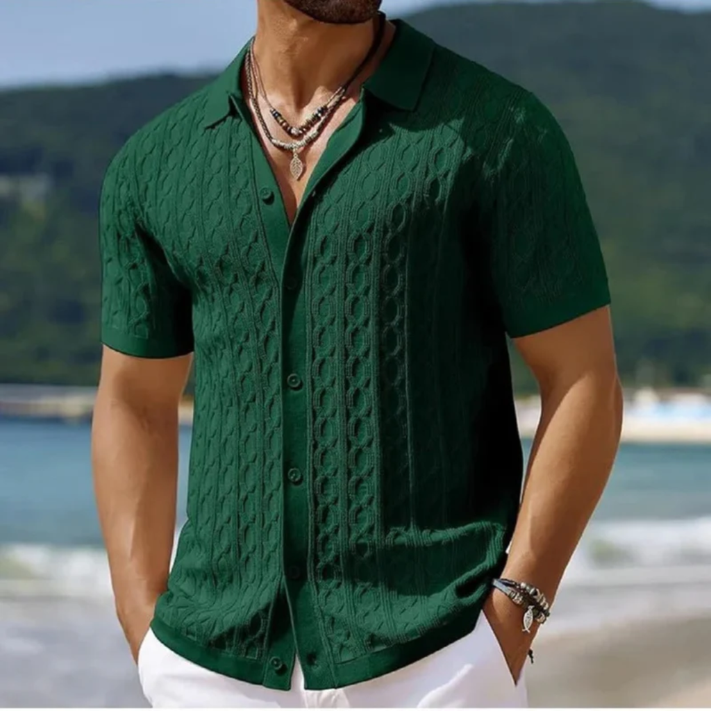 Lars | Herren Poloshirt Sommer mit Knopfleiste – Polo Knöpfe Herren Sommer 2026