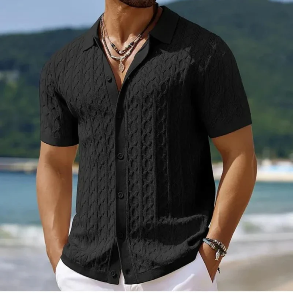 Lars | Herren Poloshirt Sommer mit Knopfleiste – Polo Knöpfe Herren Sommer 2026
