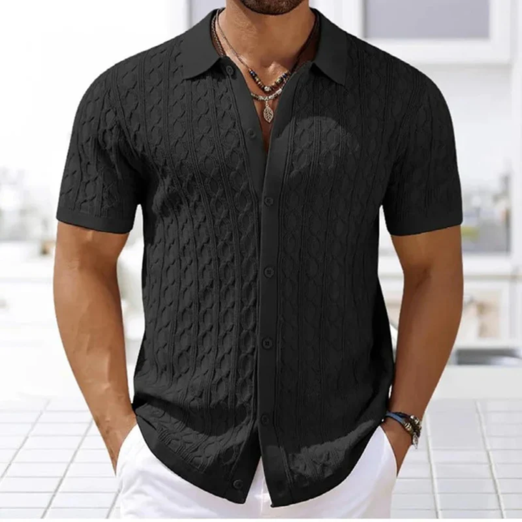 Lars | Herren Poloshirt Sommer mit Knopfleiste – Polo Knöpfe Herren Sommer 2026
