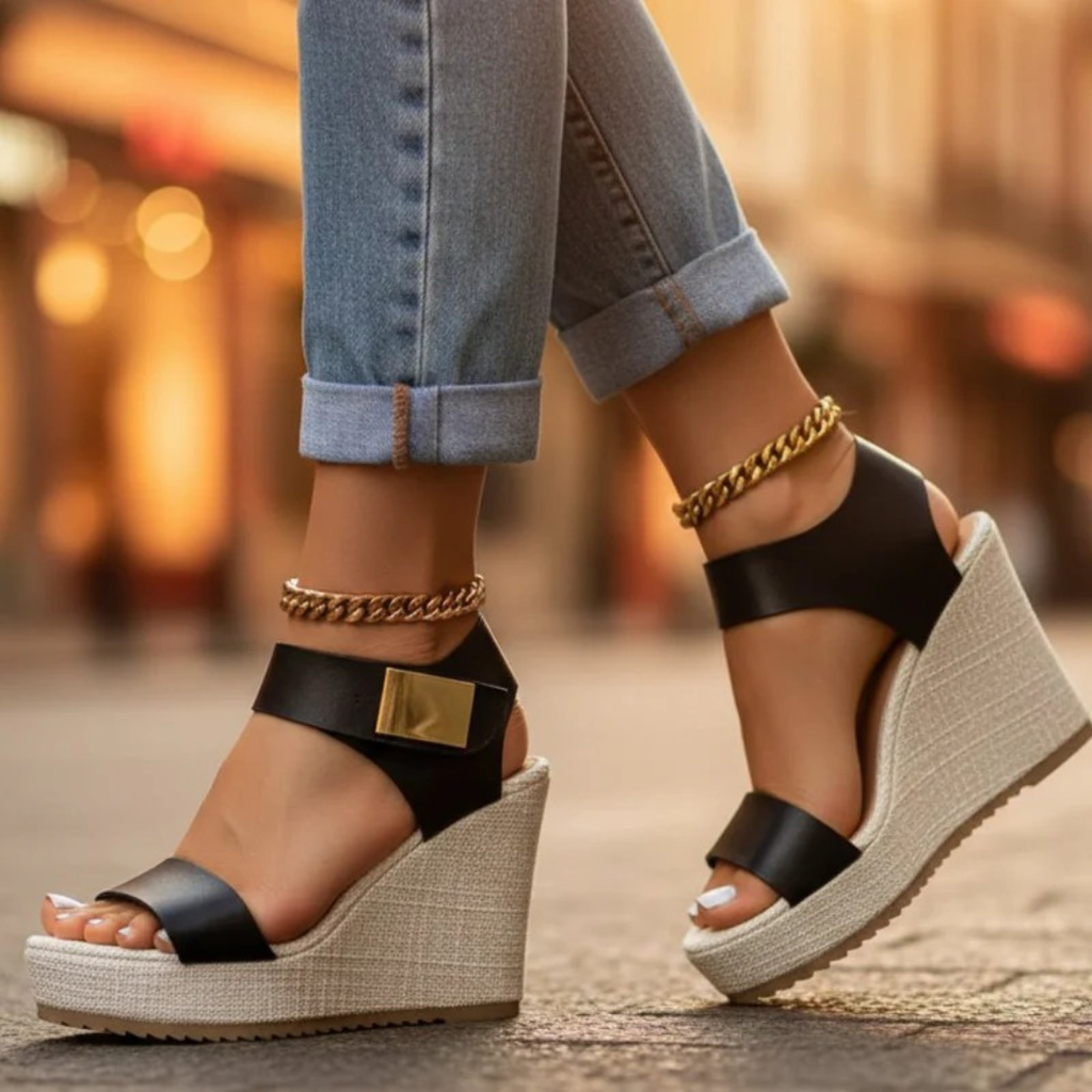 Lucia | Sommer Damen Sandalen mit Plateau für Den Alltag