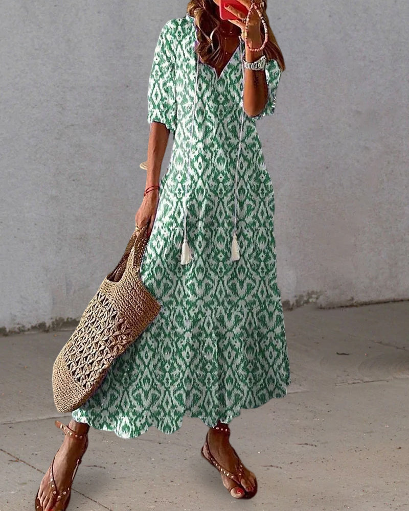 Leni | Luftiges Boho Maxikleid für Hochzeitsgäste