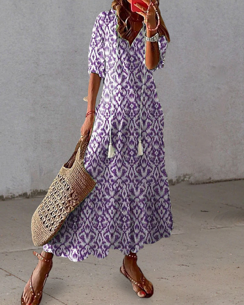 Leni | Luftiges Boho Maxikleid für Hochzeitsgäste