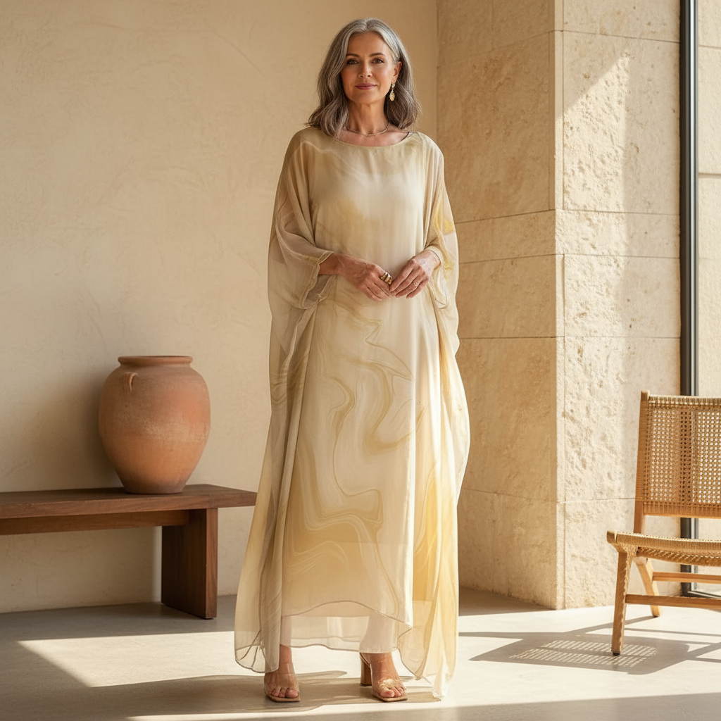 Sophie | Luftiges Herbst-Maxikleid für Hochzeitsgäste