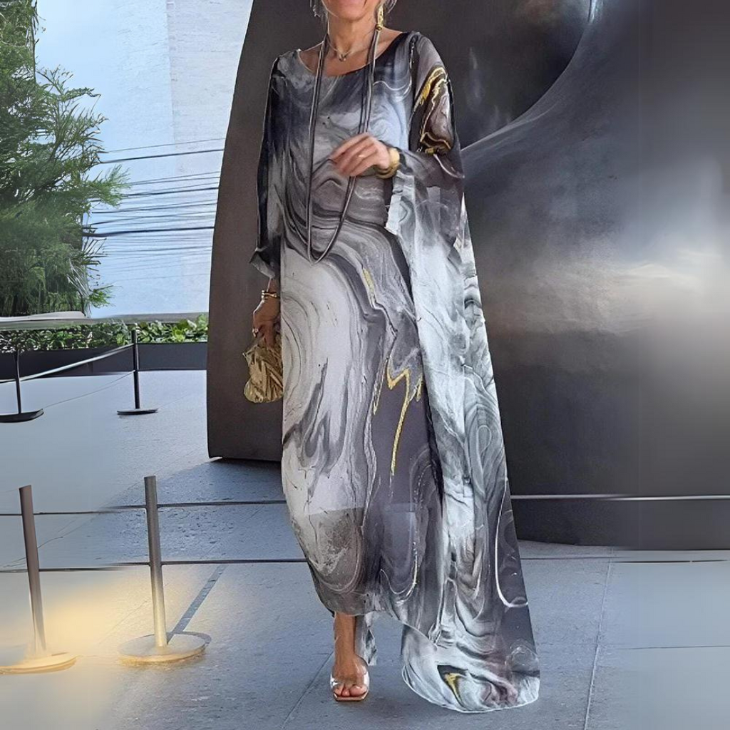 Sophie | Luftiges Herbst-Maxikleid für Hochzeitsgäste