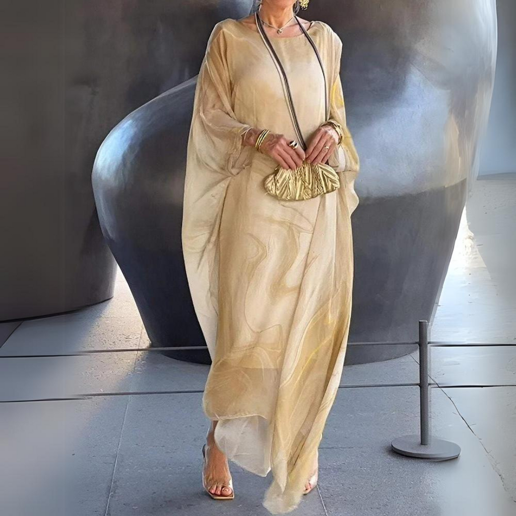 Sophie | Luftiges Herbst-Maxikleid für Hochzeitsgäste