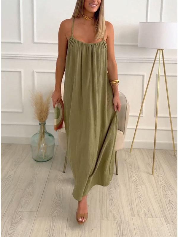Lara | Luftiges Leinenkleid Maxi für Sommertage