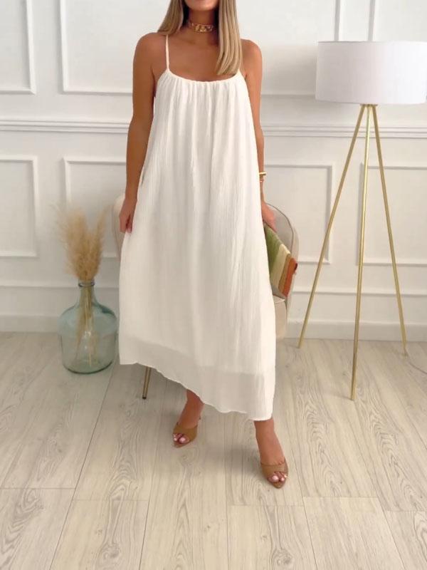 Lara | Luftiges Leinenkleid Maxi für Sommertage