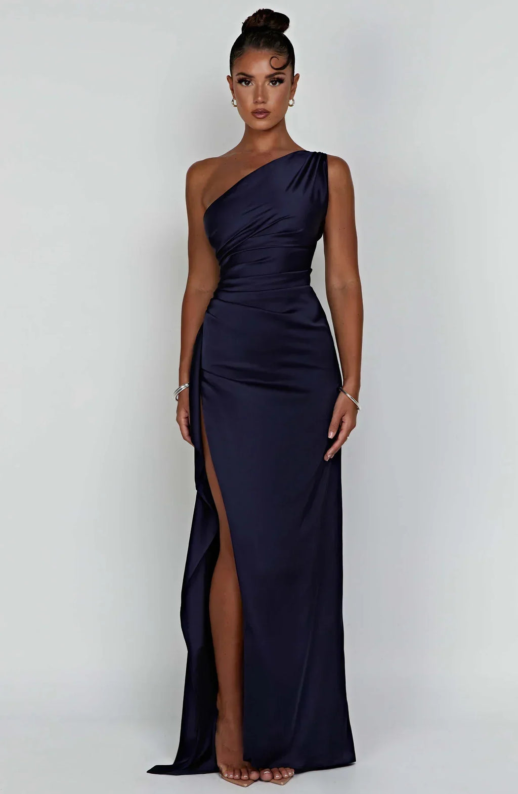 Lysandra | Damen One-Shoulder Abendkleid mit Schlitz