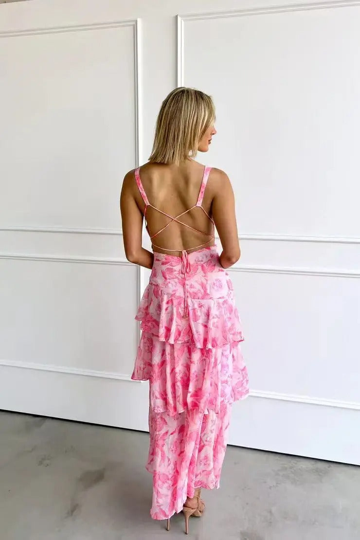 Damen Elegantes Sommer Maxikleid mit lockerem Schnitt