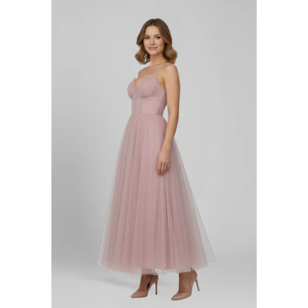 Marei | Damen Maxikleid Abend Bandeau – Bandeau Maxikleid Elegant Abend 2026