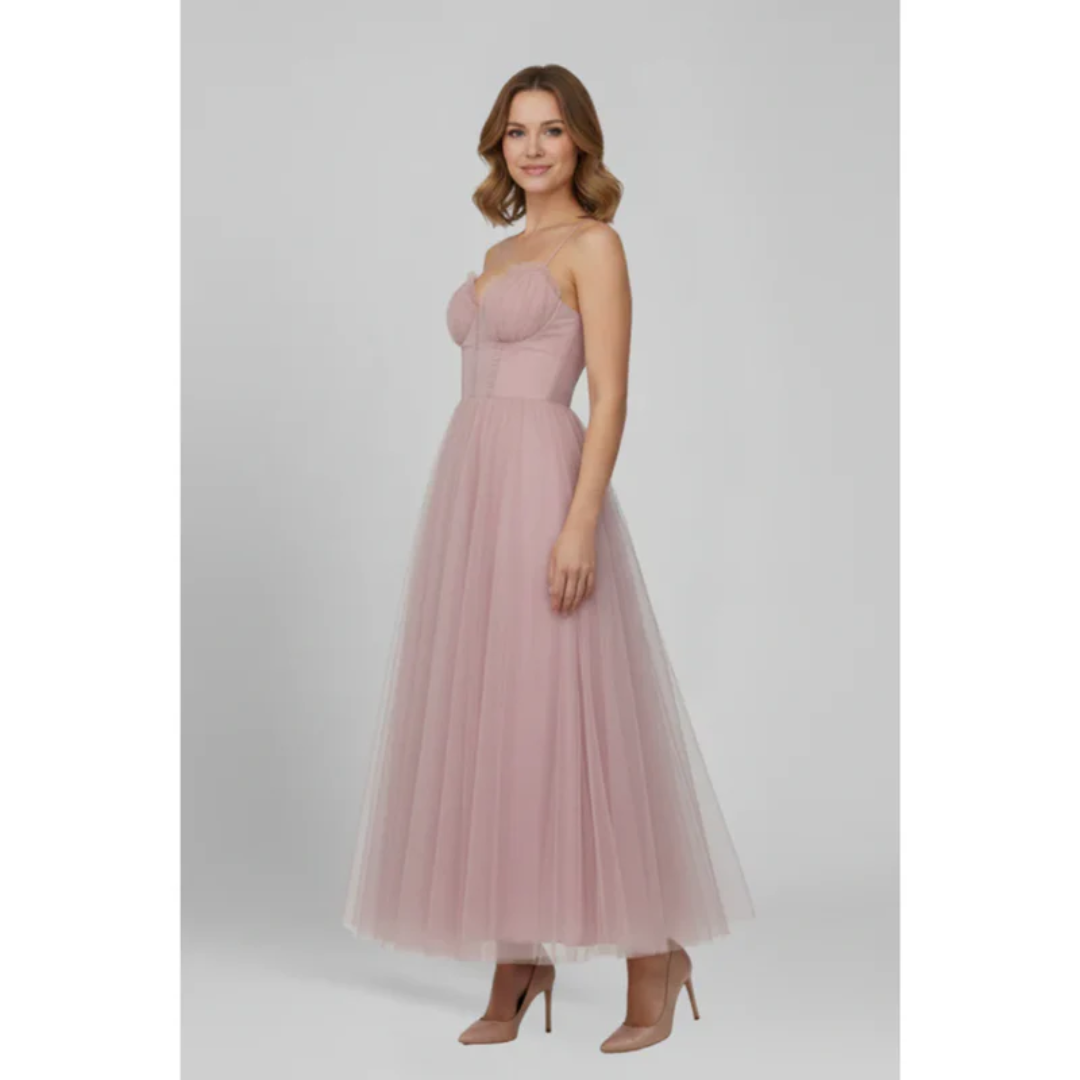 Marei | Damen Maxikleid Abend Bandeau – Bandeau Maxikleid Elegant Abend 2026