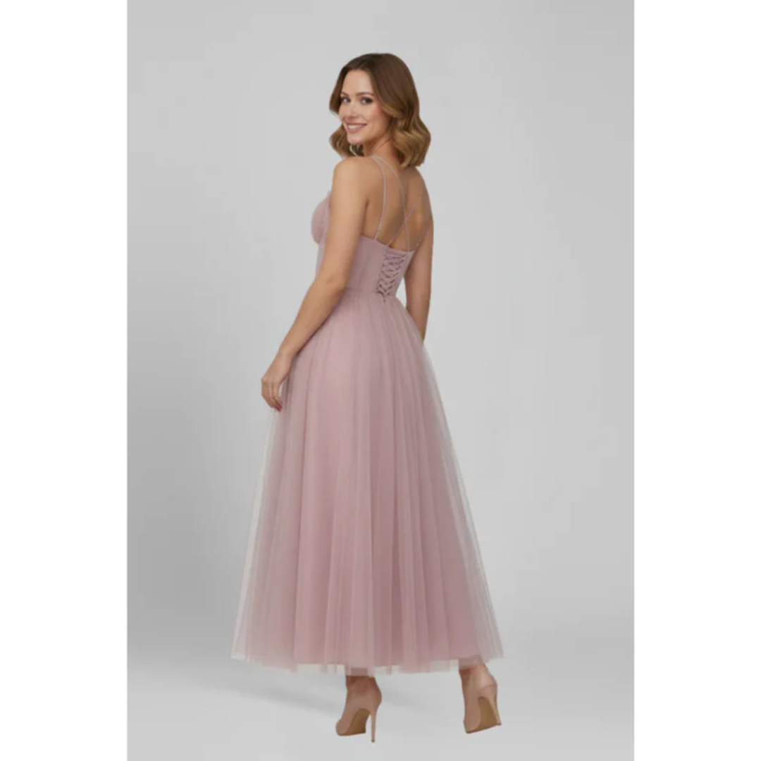 Marei | Damen Maxikleid Abend Bandeau – Bandeau Maxikleid Elegant Abend 2026
