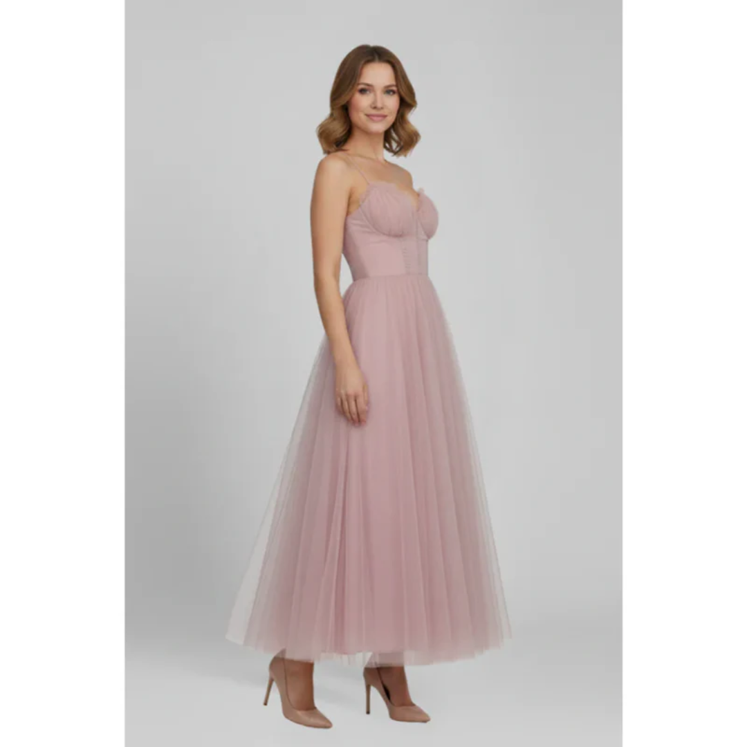 Marei | Damen Maxikleid Abend Bandeau – Bandeau Maxikleid Elegant Abend 2026