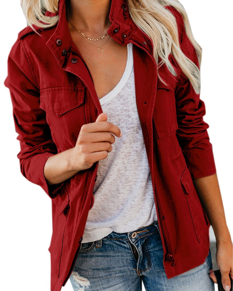 Margarete | Damen Utility Zip Jacke