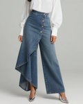 Margarete | Damen Wickelhose mit breitem Bein