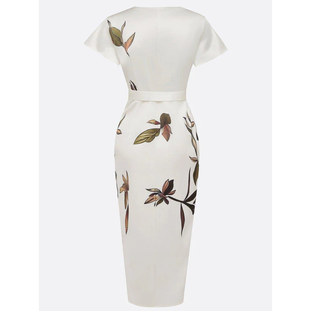 Margit | Damen Sommer Midikleid Floral