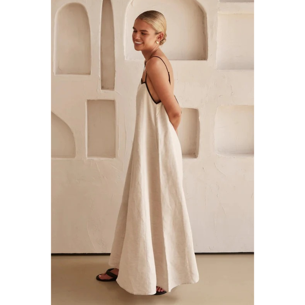Maris | Elegantes Damen Sommerkleid in Maxi-Länge