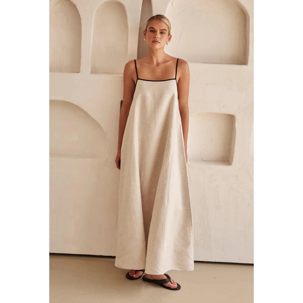 Maris | Elegantes Damen Sommerkleid in Maxi-Länge