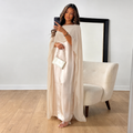 Marla | Damen Maxi Kleid Für Hochzeitsgast Cape Stil