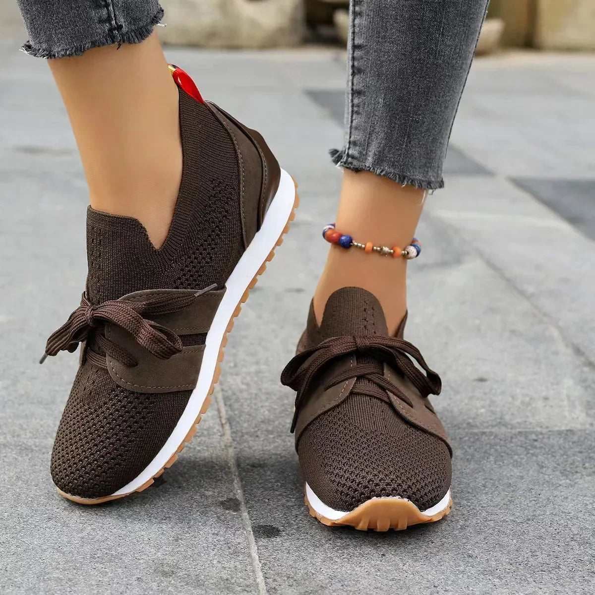 Marlene | Damen Slip-On Sneaker mit Schleife