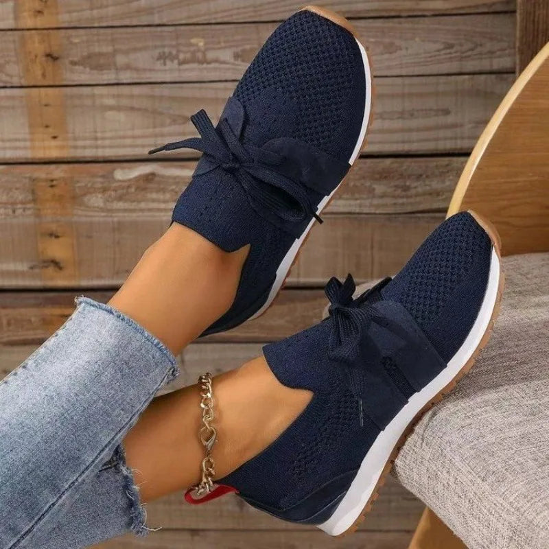 Marlene | Damen Slip-On Sneaker mit Schleife