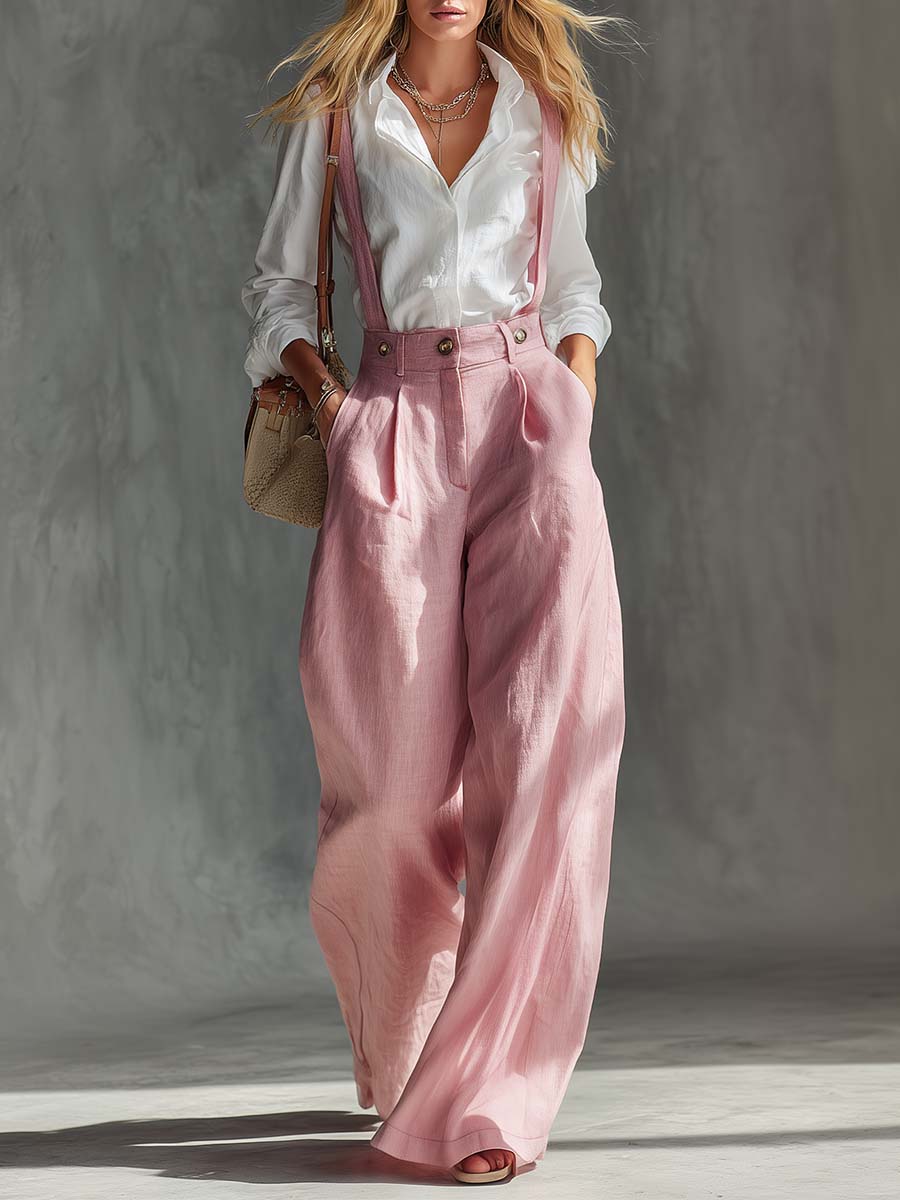 Marlice | Damen Wide Leg Latzhose