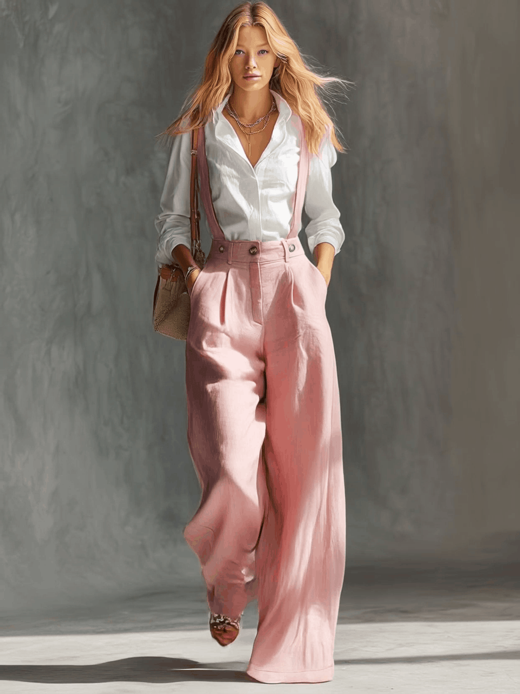 Marlice | Damen Wide Leg Latzhose