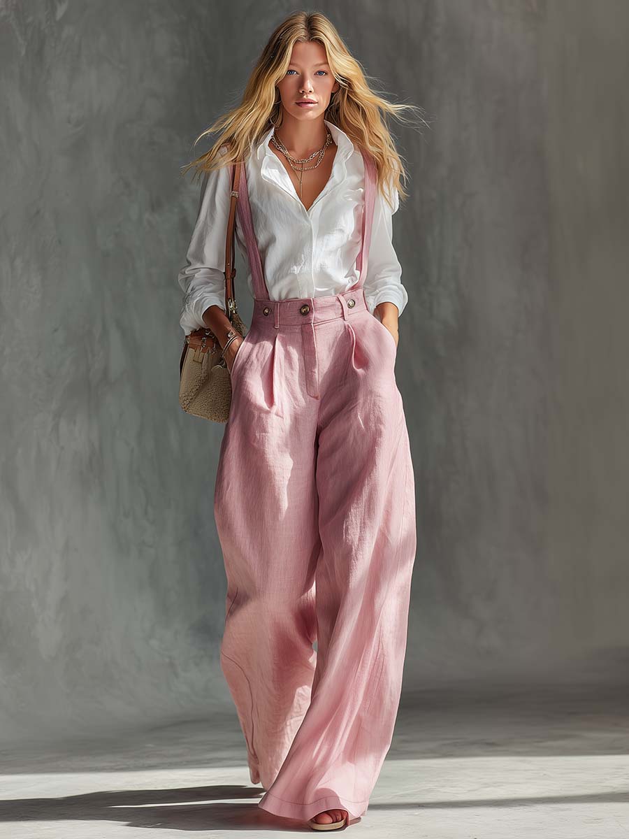 Marlice | Damen Wide Leg Latzhose