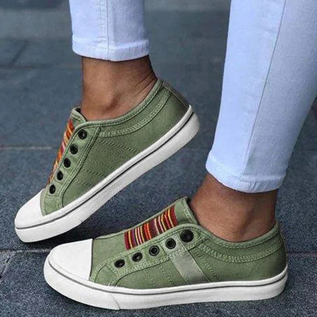 Marlies | Damen Casual Sneaker mit Streifendetail