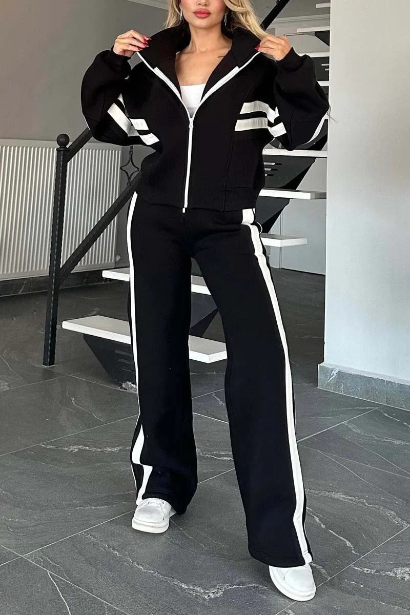 Marlies | Damen Trainingsanzug Set Reißverschluss Jacke Hose